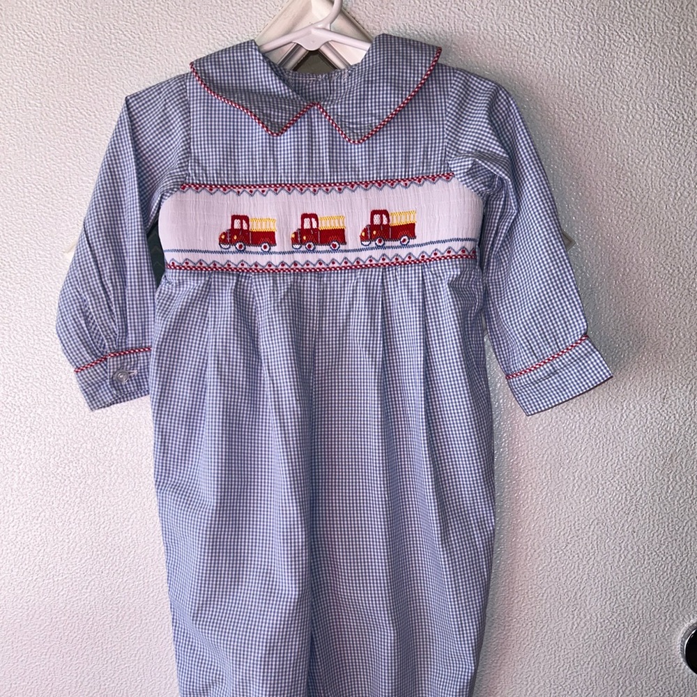 Shrimp and Grits boys romper
